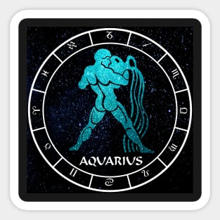 Aquarius - Zodiac Sign Sticker